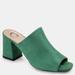 Journee Collection Journee Collection Women's Wide Width Adelaide Slide - Green - 12