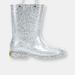 Western Chief Kids Glitter Rain Boots - White - 7 TODDLER