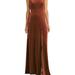 Lovely Velvet Halter Maxi Dress with Front Slit - Harper - LB021 - Red - 0