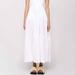ALC Women Lily Lace Up Cut Out Tiered Maxi Dress - White