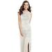 Dessy Collection Sleeveless Scoop Neck Metallic Trumpet Gown - 3063 - Pink - 8