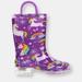 Western Chief Kids Rainbow Unicorn Lighted PVC Rain Boot - Purple - Purple - 9 TODDLER
