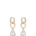 Ettika Pear Drop 18K Gold Plated Crystal Earrings - Gold - ONE SIZE
