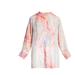 Johnny Was Women's Laguna Vesper Voyager Tunic Top Button Down Blouse - Pink