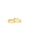 Ettika Kingsman Crystal Dotted 18k Gold Plated Band Ring Set - Gold - 8