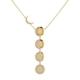 LuvMyJewelry Moon Transformation Diamond Necklace In 14K Yellow Gold Vermeil On Sterling Silver - Gold