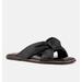 Rag & Co Chubs Black Puffy Strap Sliders Flat - Black - US 9