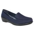 Lunar Womens/Ladies Tiggy Leather Lined Casual Shoes - Navy - Blue - 9