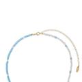 Ettika Easy Beach Day Turquoise And Pearl Strand 18k Gold Plated Necklace - Blue - ONE SIZE ONLY