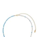 Ettika Easy Beach Day Turquoise And Pearl Strand 18k Gold Plated Necklace - Blue - ONE SIZE ONLY