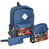 Nicci Backpack 3 Piece Set - Blue