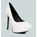 Rag & Co Rothko White Patent Stiletto Sandals - White - US 7