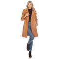 White Mark Women's Classic Walker Coat - Brown - XL