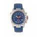 Morphic Watches Morphic M36 Series Leather-Band Chronograph Watch - Blue