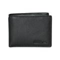 Roots Leather Slimfold RFID Wallet with Removable Passcase - Black