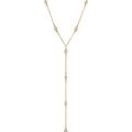 Ettika Simple Statement Crystal Dotted 18k Gold Plated Lariat Necklace - Gold - OS