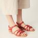 Naguisa Lou Red Sandal - Red