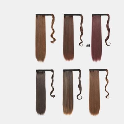 Vigor Long Straight Ponytail Hair Synthetic Extensions And Long Curly Wavy Hair 16 Clip Combo Pack - 1 COMBO PACK