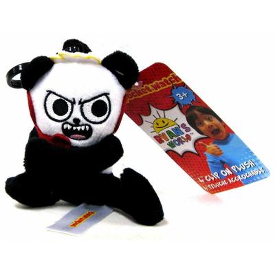Ryanâ€™s World 4" Clip On Plush - Combo Panda