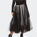 Madonna & Co Lace & Tulle Statement Skirt - Black - ONE SIZE ONLY