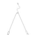 Rivka Friedman Rhodium Chain Link Necklace - White