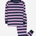 Leveret Striped Cotton Pajamas - Blue - 12Y