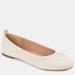 Journee Collection Journee Collection Women's Tru Comfort Foam Tannya Flat - White - 9.5