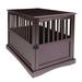 Casual Home Pet Crate End Table - Brown