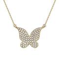 GILI Jewels Pave Butterfly Necklace - Yellow