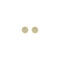 Ayou Jewelry Round Pave Studs - 14K Gold - Gold