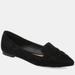 Journee Collection Women's Mindee Flat - Black - 8