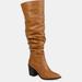 Journee Collection Journee Collection Women's Tru Comfort Foam Extra Wide Calf Pia Boot - Brown - 11