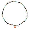 Soul Journey Jewelry Turquoise And Ethiopian Opal Necklace - Blue