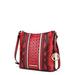 MKF Collection by Mia K Meline Faux Crocodile And Snake Embossed Vegan Leather Womenâ€™s Shoulder Bag - Red