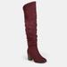 Journee Collection Journee Collection Women's Extra Wide Calf Kaison Boot - Red - 8.5