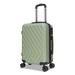 Nicci 20" Carry-On Luggage Highlander Collection - Green