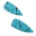 By Chavelli Turquoise Dagger Stud Earrings - Blue