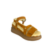Suzanne Rae Shearling Velcro Sandal - Brown - 37