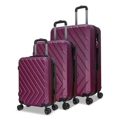 Nicci Luggage 3 Piece Set - Purple