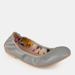 Journee Collection Journee Collection Women's Lindy Flat - Grey - 8