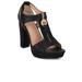 MKF Collection by Mia K Maddie Women's Comfortable Platform Sandal Shoes with Zipper - Black - US 9.5