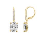 Diamonbliss Oval Dangle Leverback Earrings - Yellow - CARAT WEIGHT: 4.5 CARATS