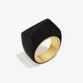 SOKO Sura Horn Statement Ring - Black - 10