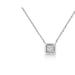 Haus of Brilliance 10K White Gold 1/10 Cttw Miracle Set Round-Cut Diamond Square Shape 18" Pendant Necklace - White - 5 MM X 5 MM X 2 MM, MIRACLE QUAD PENDANT NECKLACE