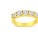 Haus of Brilliance 14k Yellow Gold Plated .925 Sterling Silver 1/2 Cttw Shared Prong Set Brilliant Round-Cut Diamond 11 Stone Band Ring - Gold - 7