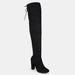 Journee Collection Journee Collection Women's Wide Calf Maya Boot - Black - 8