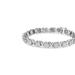 Haus of Brilliance 14K White Gold 6-1/3 Cttw Round Brilliant-Cut Diamond Round Cluster & X-Link 7" Tennis Bracelet - Grey - 7