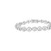 Haus of Brilliance .925 Sterling Silver 1/2 Cttw Diamond Nested Circle Miracle Set Open Wheel 7" Fashion Link Bracelet - Grey - 7