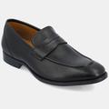 Thomas and Vine Bishop Wide Width Apron Toe Penny Loafer - Black - 9