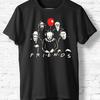 Hipsters Remedy Horror Movie Characters Friends T-Shirt - Black - XXL